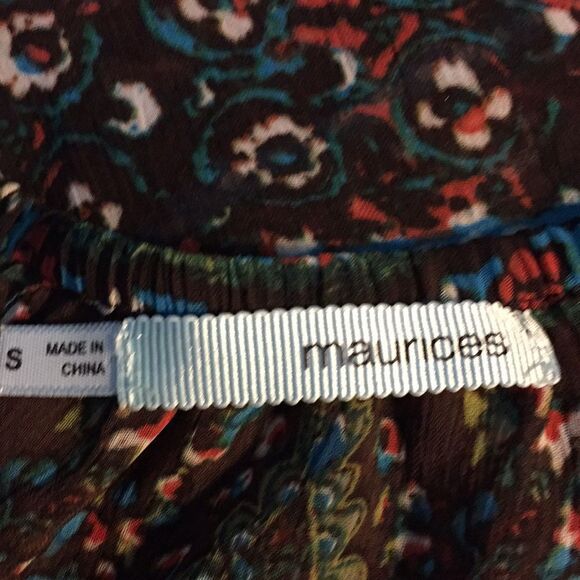 Maurices Boho Elastic Waist Small Lightweight Spring Semi Sheer - Picture 7 of 7